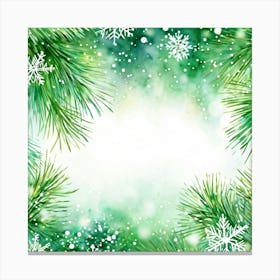 A Watercolour Style Depiction Of A Festive Environment Weaving Together Elements Of Magic And Celeb (1) Canvas Print