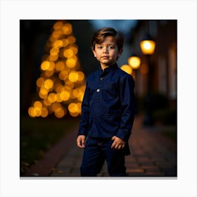 Christmas Tree Portrait Canvas Print