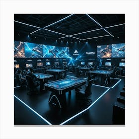 Gaming Room Canvas Print