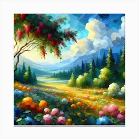 Landscape Painting 18 Canvas Print