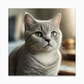 British Shorthair Cat 11 Canvas Print