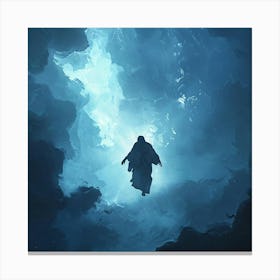 Jesus In The Cave Canvas Print