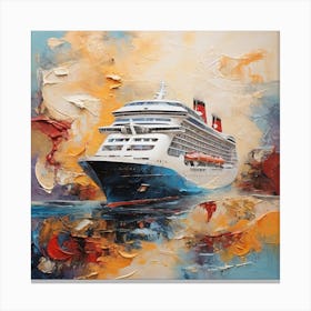 Cruise ship Canvas Print