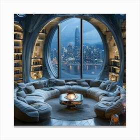 Hong Kong Living Room Canvas Print