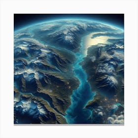 Earth From Space 1 Canvas Print