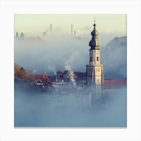 Fog Over A City Canvas Print