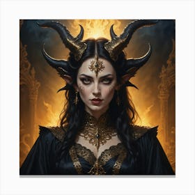 Demon Woman Canvas Print