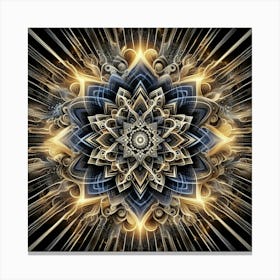 Abstract Mandala Canvas Print