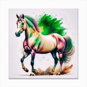 Colorful Horse Canvas Print