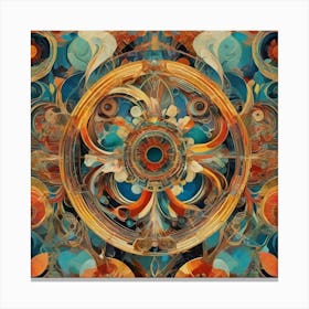 Psychedelic Circles Canvas Print