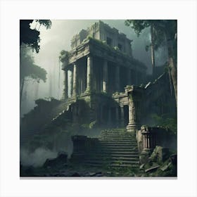 Ruins Of The Lost City Canvas Print