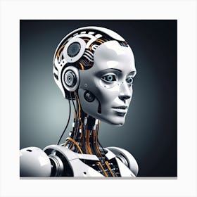 Portrait Of A Robot 38 Canvas Print