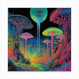 Psychedelic Forest Canvas Print