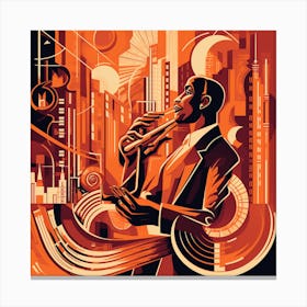Jazz Musician 2 Canvas Print