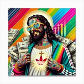 Jesus Money Canvas Print