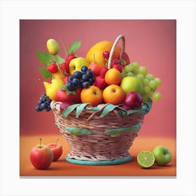 Fruit Basket Canvas Print