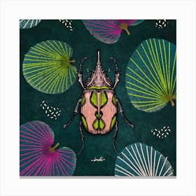 Bug 02 Square Canvas Print