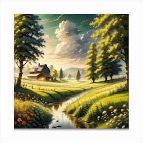 Landscape Painting 87 Canvas Print