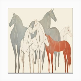 Abstract Equines Collection 59 Canvas Print