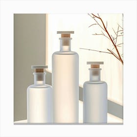 Three Bottles Of Water 1 Canvas Print