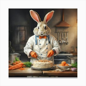 Chef Bunny 2 Canvas Print