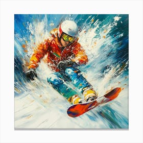 Snowboarder Art 5 Canvas Print