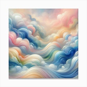 Abstract Clouds In The Sky Canvas Print