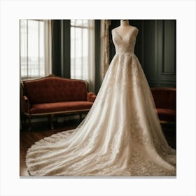 Wedding Dress Canvas Print