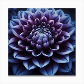 Purple Dahlia Canvas Print