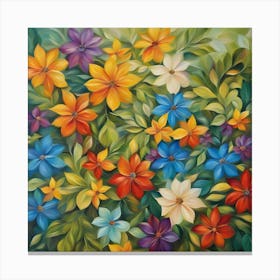 Colorful Flowers Canvas Print