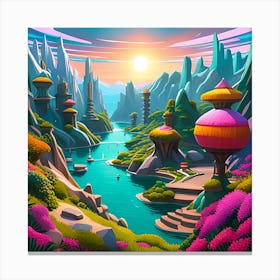 Fantasy Landscape 1 Canvas Print