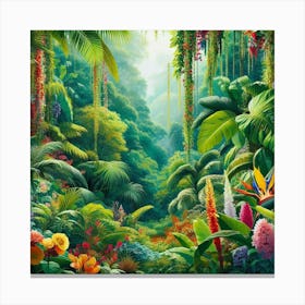 Tropical Jungle 4 Canvas Print