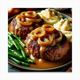 Gravy And Mashed Potatoes Canvas Print