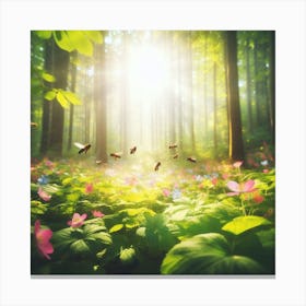 Flowering Forest Canvas Print