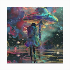 Girl With A Mushroom 1 Canvas Print