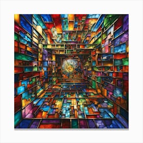 Stained Glass Window Canvas Print