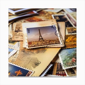 Postage Stamps 17 Canvas Print