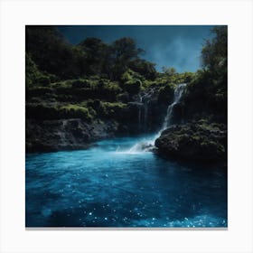 Waterfall - Waterfall Stock Videos & Royalty-Free Footage Canvas Print