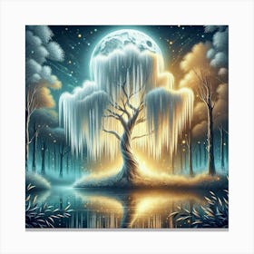 Winter Willow Tree of Hope Collections 2 Canvas Print