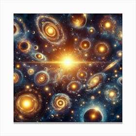 Galaxy In Space Canvas Print