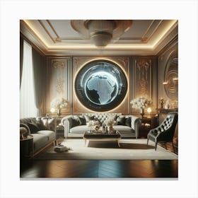Luxury Living Room 3 Canvas Print