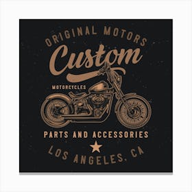 Vintage Motorcycle Logo Canvas Print