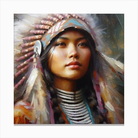 Native American Woman 2 Canvas Print