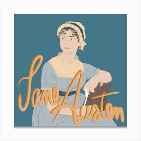 Jane Austen portrait - Inspiring women collection  Canvas Print