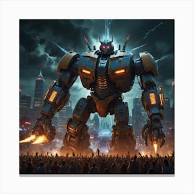 Giant Robot 4 Canvas Print