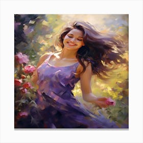 Beautiful Woman wall art Canvas Print