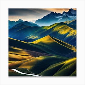 Tibetan Mountains Canvas Print