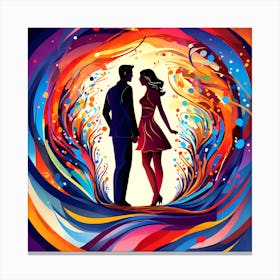 Couple In Love 2 Canvas Print