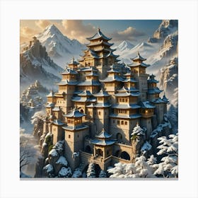 Chinese Spectacular Castle Canvas Print