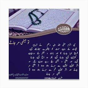 Quranic Verses Canvas Print